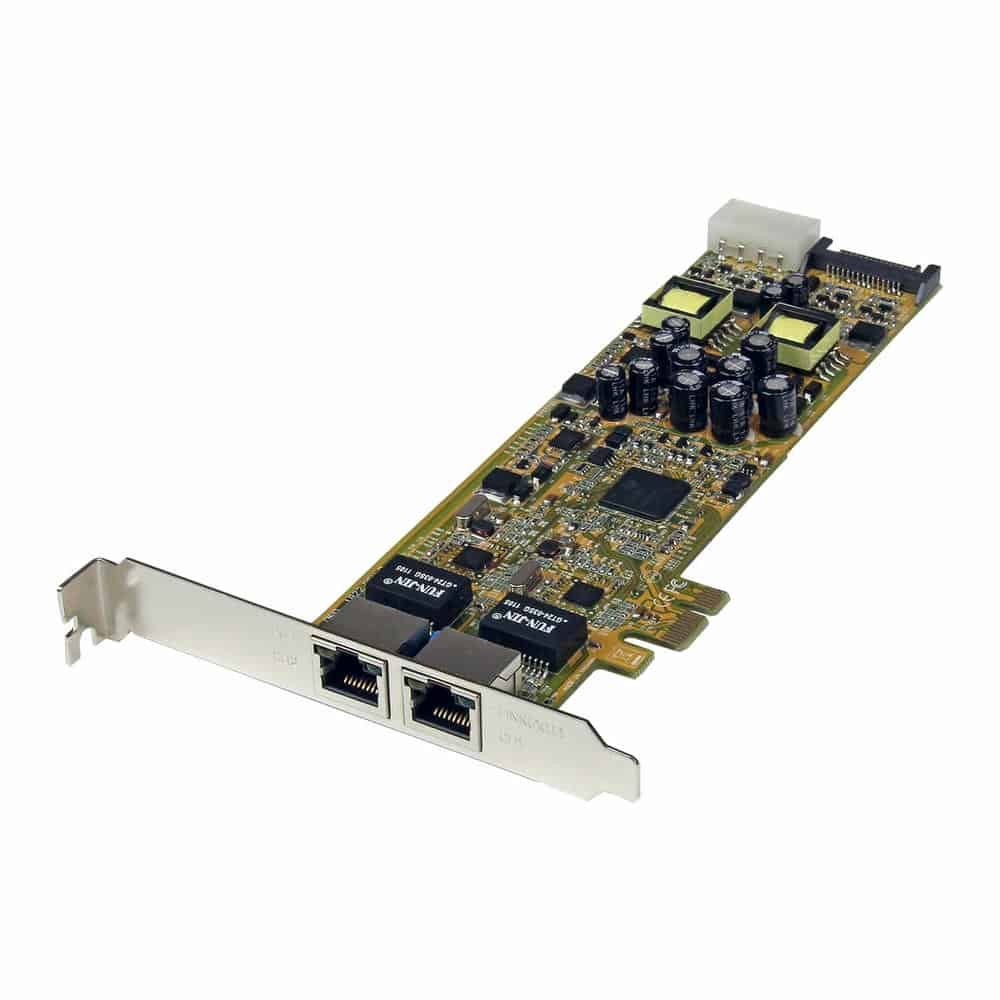 (image for) StarTech.com Dual Port PCI Express Gigabit Ethernet PCIe Network Card Adapter